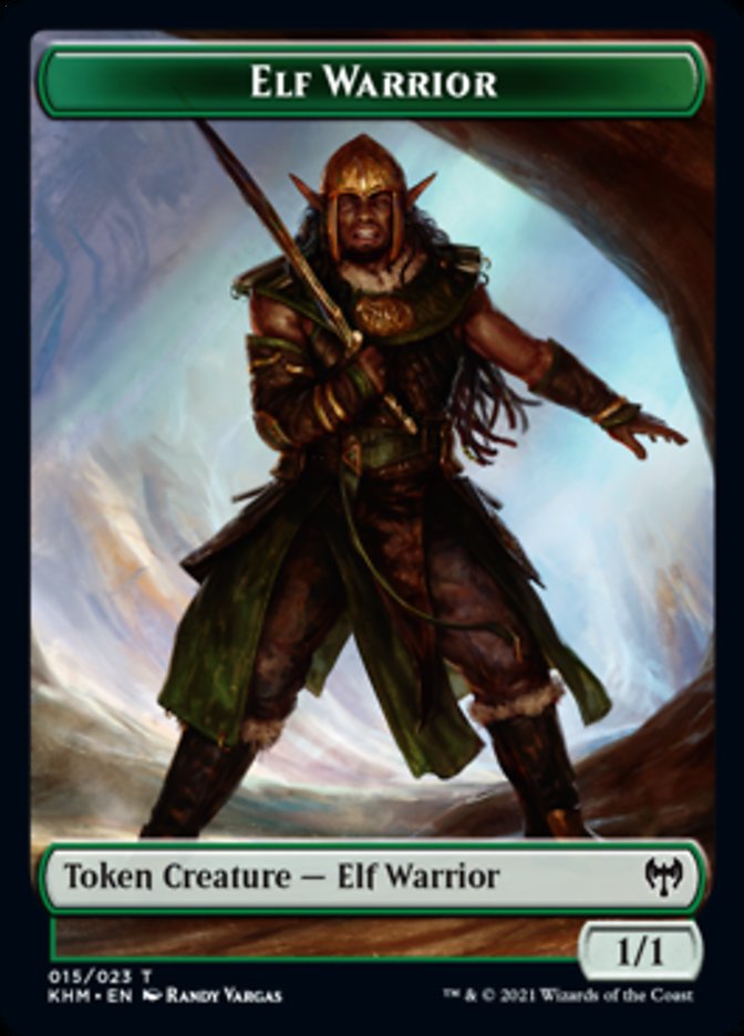 Elf Warrior Token [Kaldheim Tokens] | Pandora's Boox
