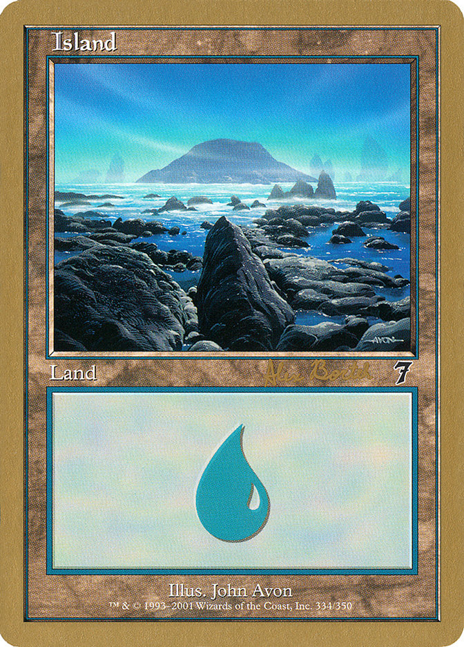 Island (ab334) (Alex Borteh) [World Championship Decks 2001] | Pandora's Boox