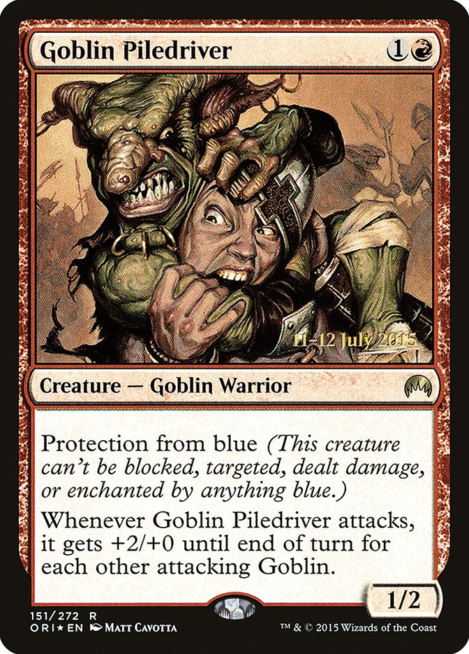Goblin Piledriver [Magic Origins Prerelease Promos] | Pandora's Boox