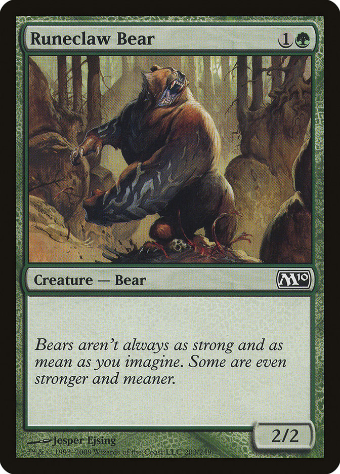 Runeclaw Bear [Magic 2010] | Pandora's Boox