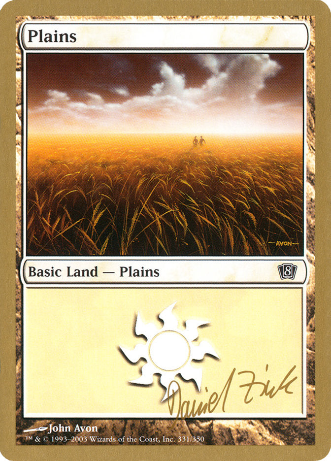 Plains (dz331) (Daniel Zink) [World Championship Decks 2003] | Pandora's Boox