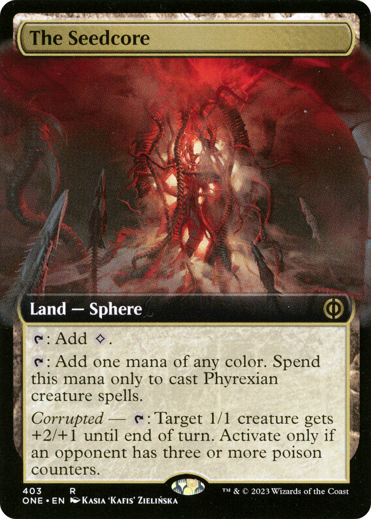 The Seedcore (Extended Art) [Phyrexia: All Will Be One] | Pandora's Boox