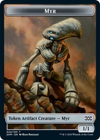 Myr (024) // Thopter (026) Double-Sided Token [Double Masters Tokens] | Pandora's Boox