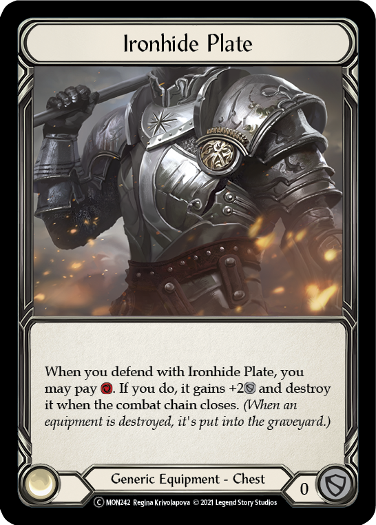 Ironhide Plate [U-MON242] Unlimited Edition Normal
