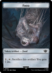 Ballistic Boulder // Food (0024) Double-Sided Token (Surge Foil) [The Lord of the Rings: Tales of Middle-Earth Tokens] | Pandora's Boox