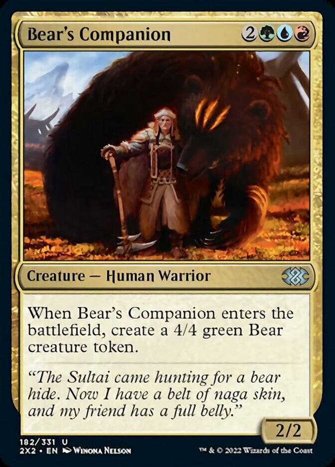 Bear's Companion [Double Masters 2022] | Pandora's Boox