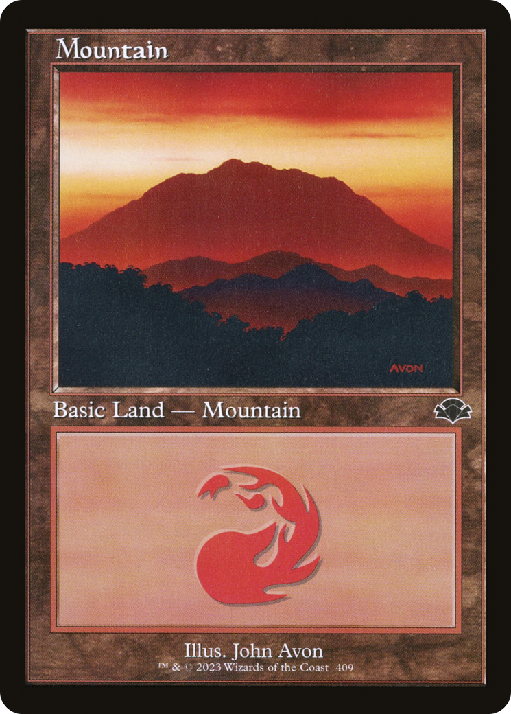 Mountain (409) (Retro) [Dominaria Remastered] | Pandora's Boox