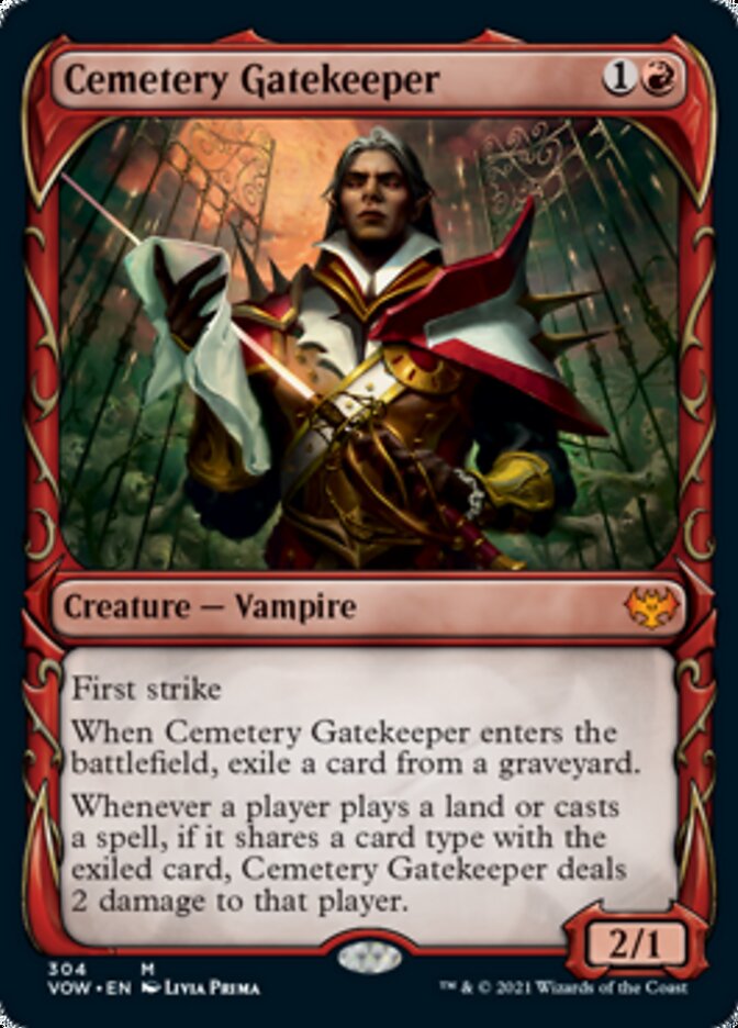 Cemetery Gatekeeper (Showcase Fang Frame) [Innistrad: Crimson Vow] | Pandora's Boox