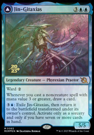Jin-Gitaxias // The Great Synthesis [March of the Machine Prerelease Promos] | Pandora's Boox