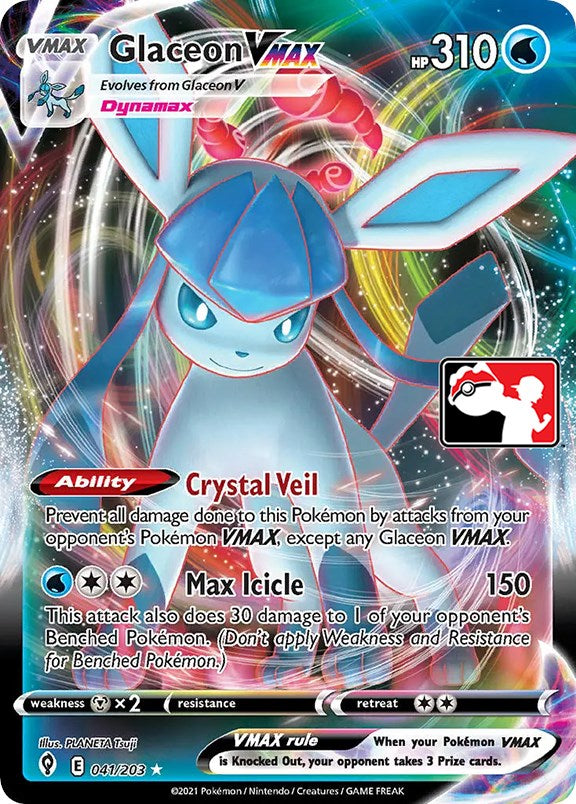Glaceon VMAX (041/203) [Prize Pack Series One] | Pandora's Boox
