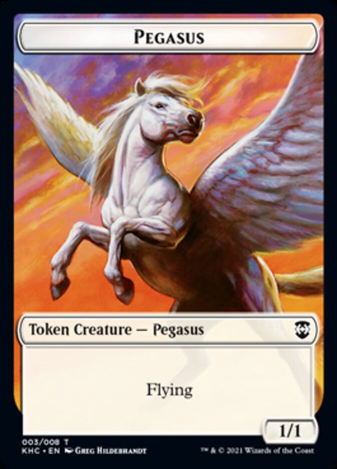 Pegasus Token [Kaldheim Commander Tokens] | Pandora's Boox