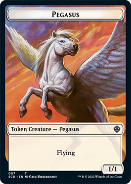 Pegasus // Thopter Double-Sided Token [Starter Commander Decks] | Pandora's Boox