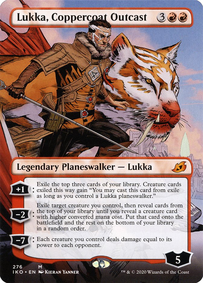 Lukka, Coppercoat Outcast (Borderless) [Ikoria: Lair of Behemoths] | Pandora's Boox