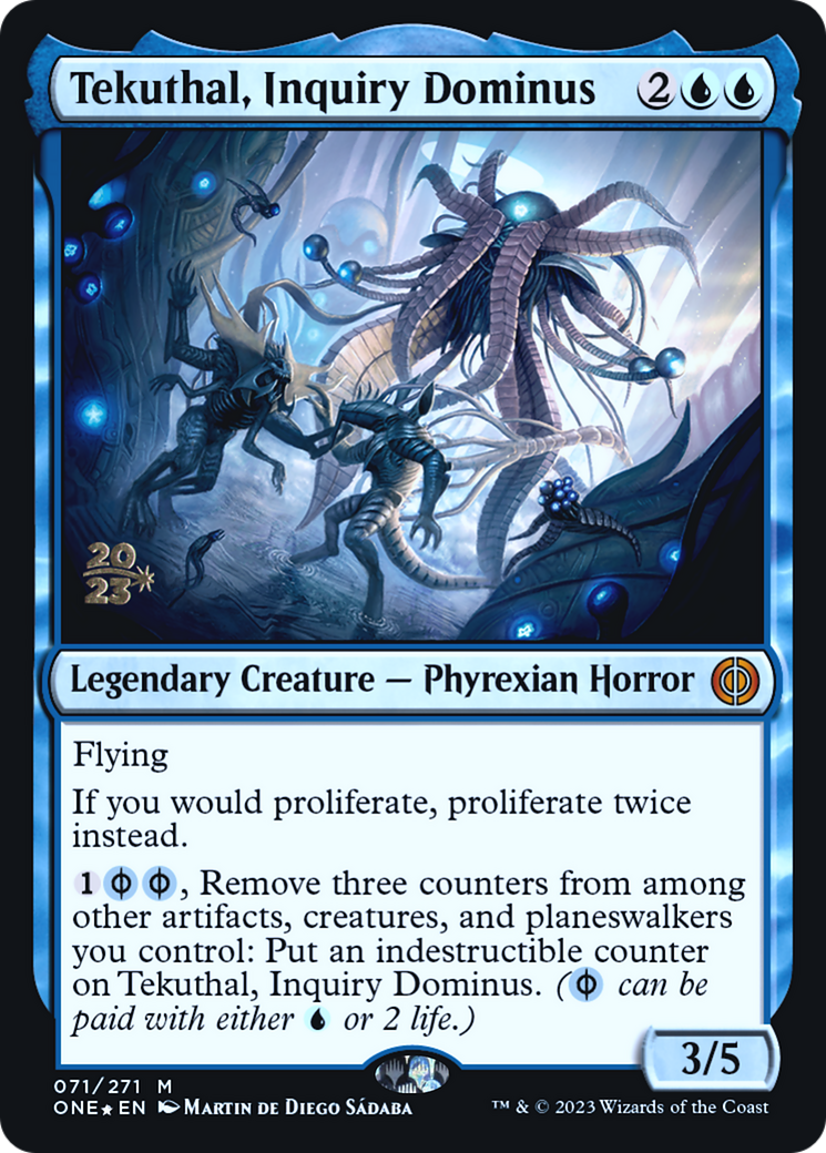 Tekuthal, Inquiry Dominus [Phyrexia: All Will Be One Prerelease Promos] | Pandora's Boox