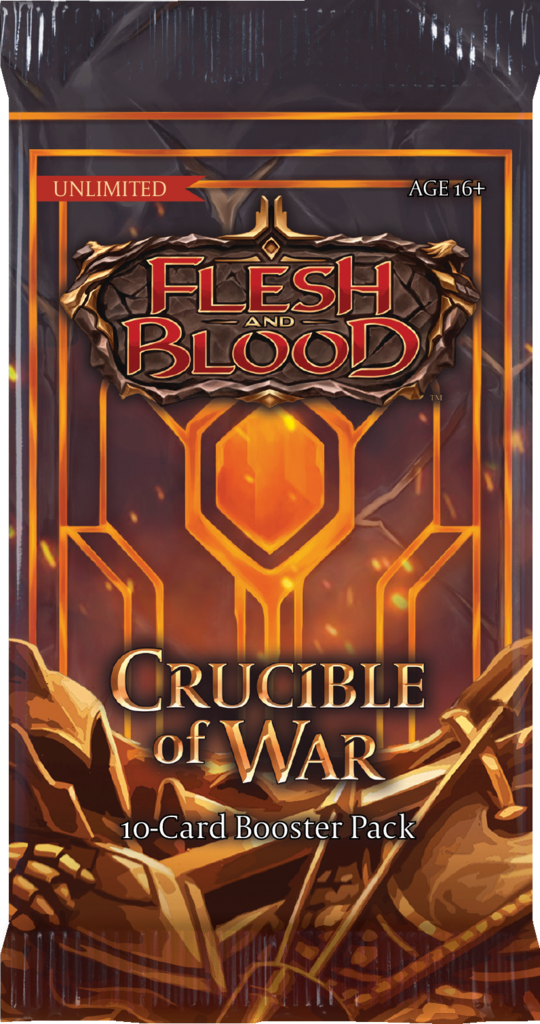 Flesh and Blood: Crucible of War (Unlimited) booster pack | Pandora's Boox