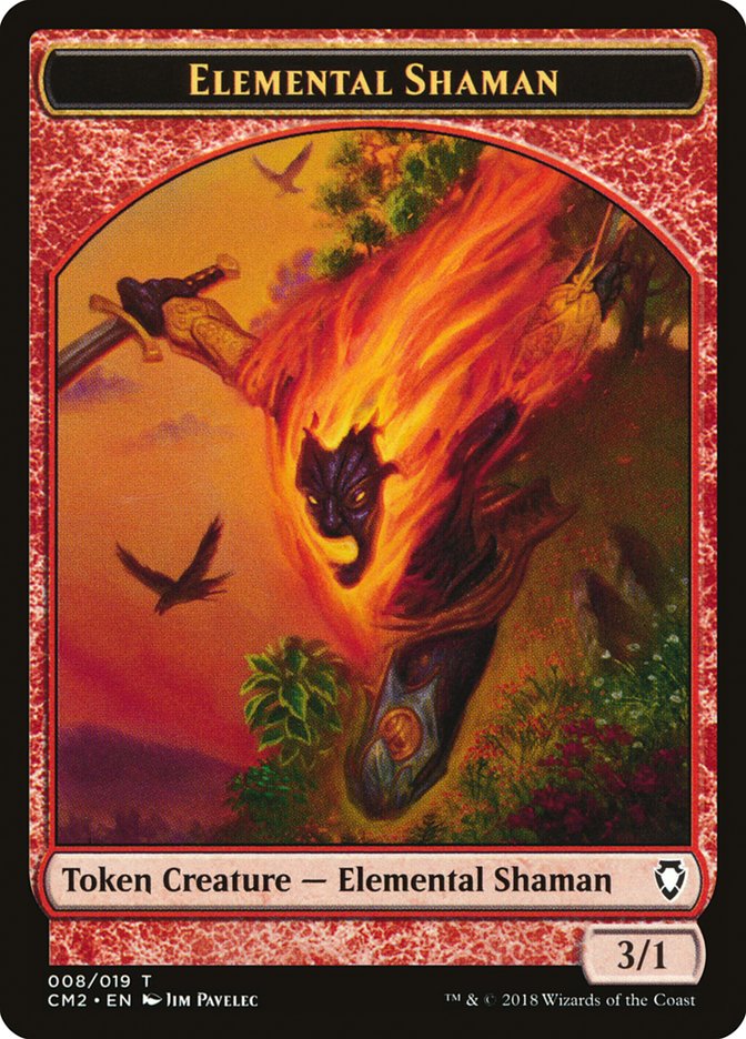 Elemental Shaman Token [Commander Anthology Volume II Tokens] | Pandora's Boox