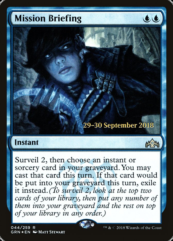 Mission Briefing [Guilds of Ravnica Prerelease Promos] | Pandora's Boox
