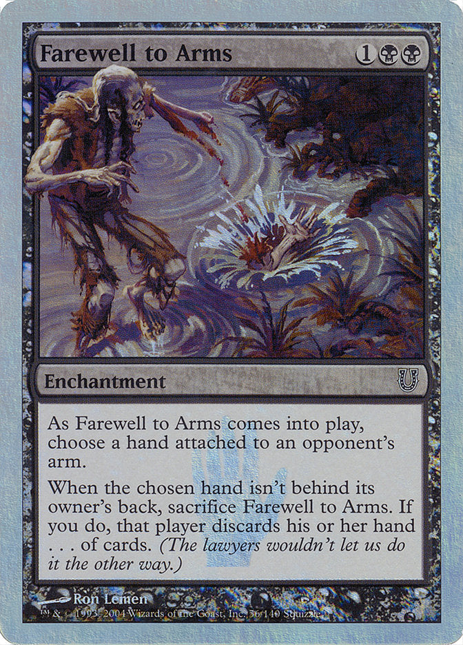 Farewell to Arms (Alternate Foil) [Unhinged] | Pandora's Boox