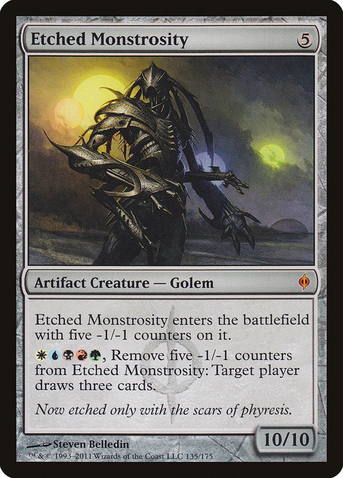 Etched Monstrosity [New Phyrexia] | Pandora's Boox