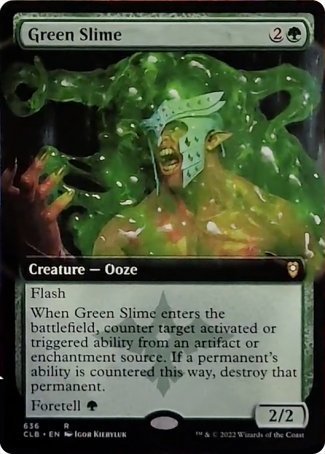 Green Slime (Extended Art) [Commander Legends: Battle for Baldur's Gate] | Pandora's Boox
