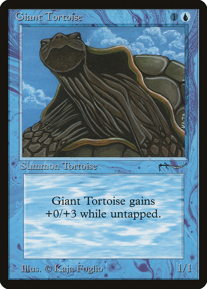 Giant Tortoise (Dark Mana Cost) [Arabian Nights] | Pandora's Boox