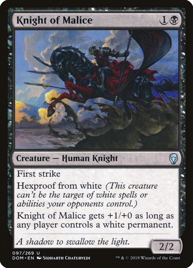 Knight of Malice [Dominaria] | Pandora's Boox