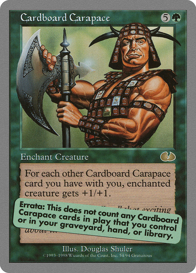 Cardboard Carapace [Unglued] | Pandora's Boox