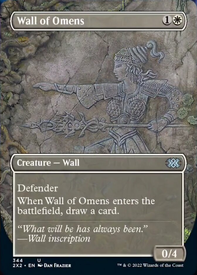 Wall of Omens (Borderless Alternate Art) [Double Masters 2022] | Pandora's Boox