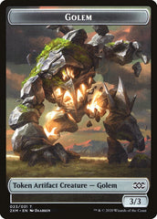 Ape // Golem Double-Sided Token [Double Masters Tokens] | Pandora's Boox