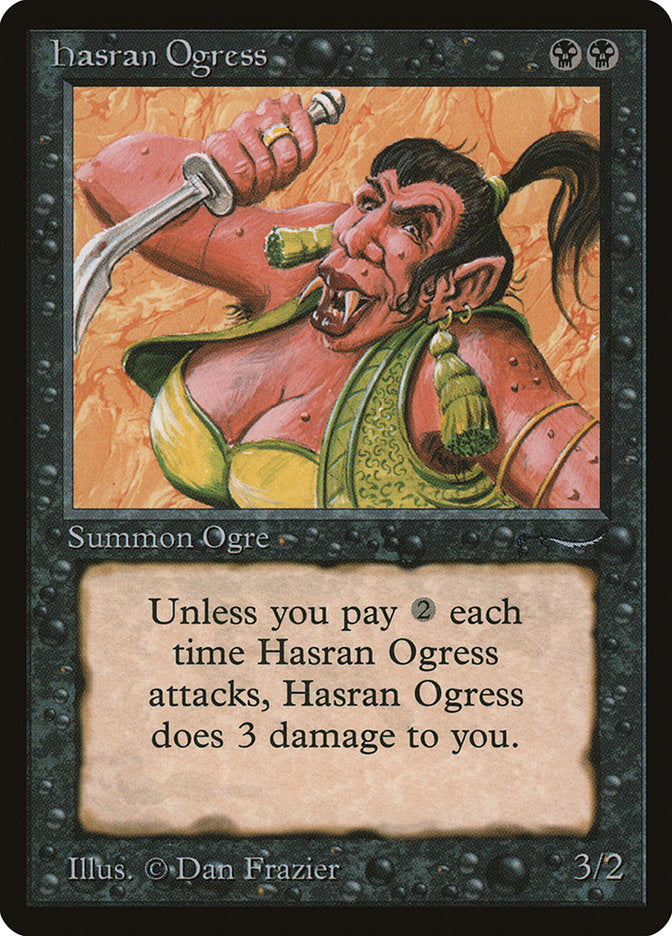 Hasran Ogress (Dark Mana Cost) [Arabian Nights] | Pandora's Boox