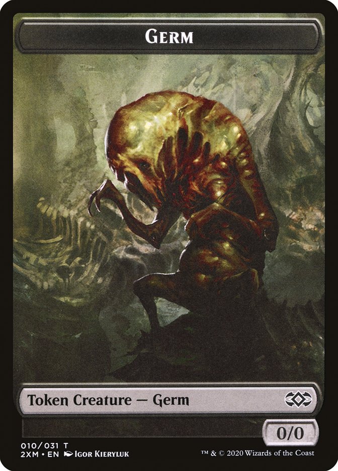 Cat // Germ Double-Sided Token [Double Masters Tokens] | Pandora's Boox