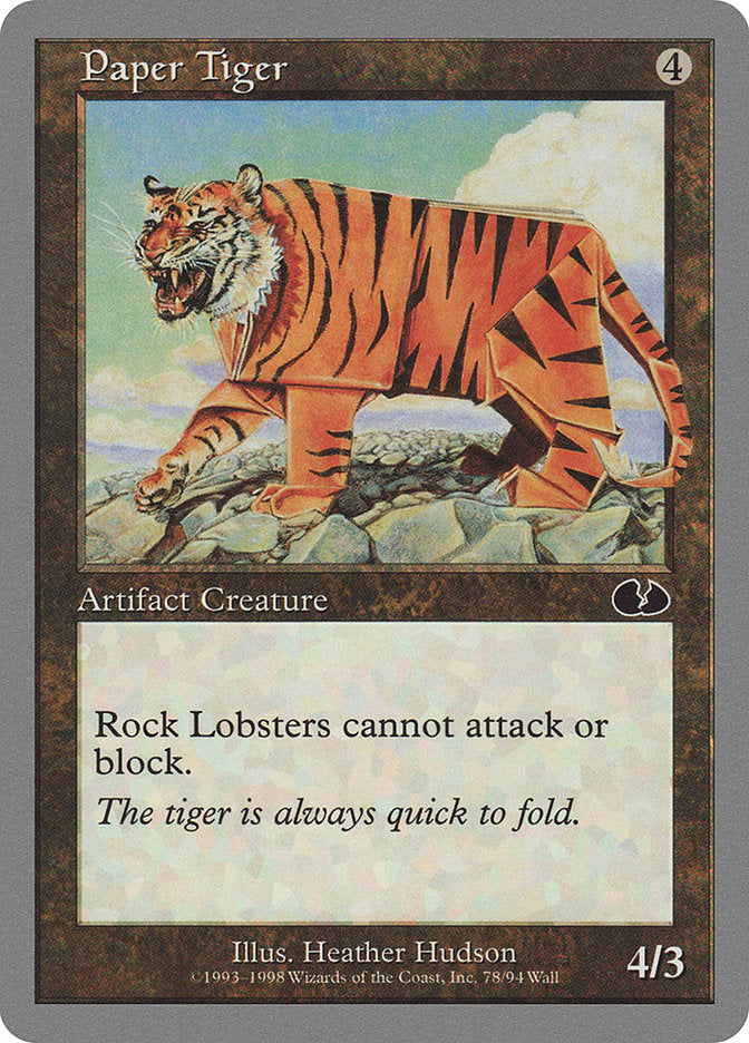 Paper Tiger [Unglued] | Pandora's Boox