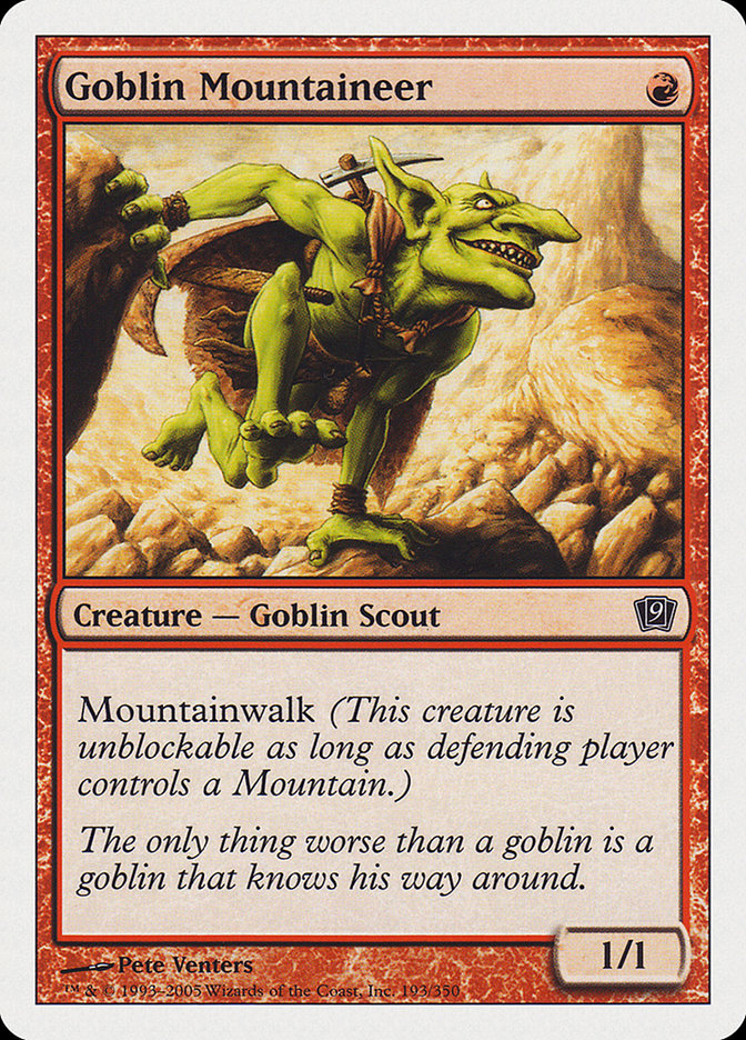 Goblin Mountaineer [Ninth Edition] | Pandora's Boox