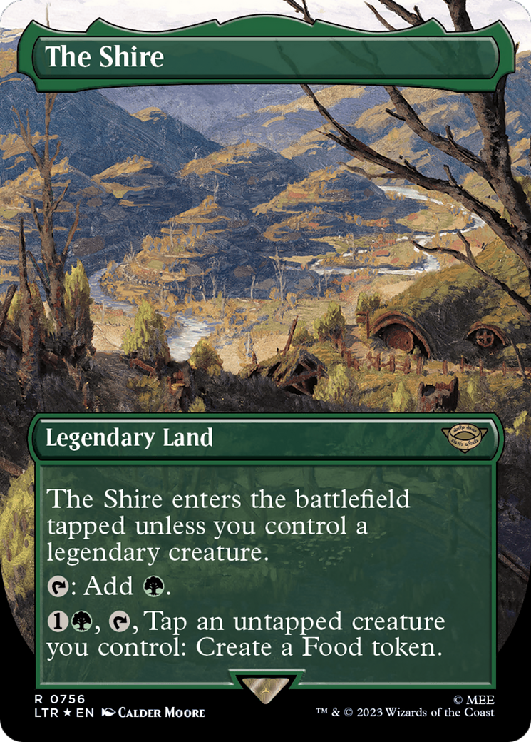 The Shire (Borderless) (Surge Foil) [The Lord of the Rings: Tales of Middle-Earth] | Pandora's Boox