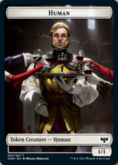 Human (001) // Zombie (005) Double-Sided Token [Innistrad: Crimson Vow Tokens] | Pandora's Boox