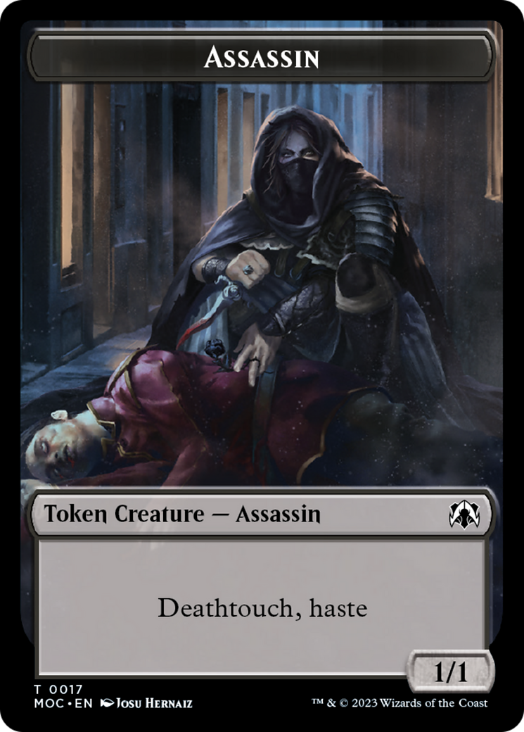 Assassin // Knight (10) Double-Sided Token [March of the Machine Commander Tokens] | Pandora's Boox