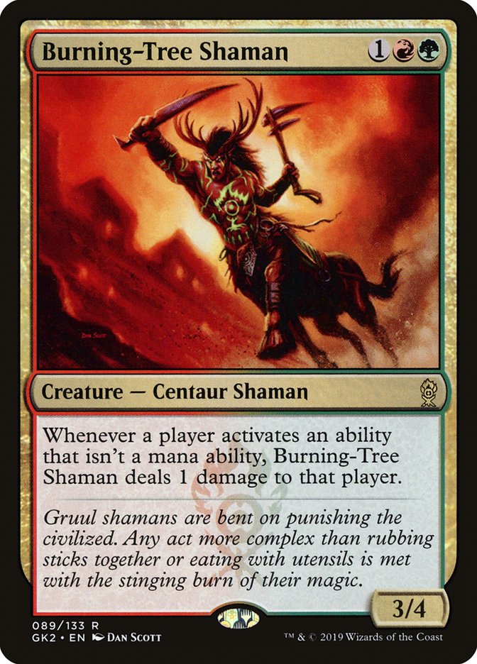 Burning-Tree Shaman [Ravnica Allegiance Guild Kit] | Pandora's Boox
