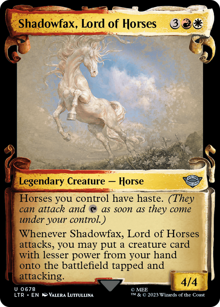 Shadowfax, Lord of Horses [The Lord of the Rings: Tales of Middle-Earth Showcase Scrolls] | Pandora's Boox