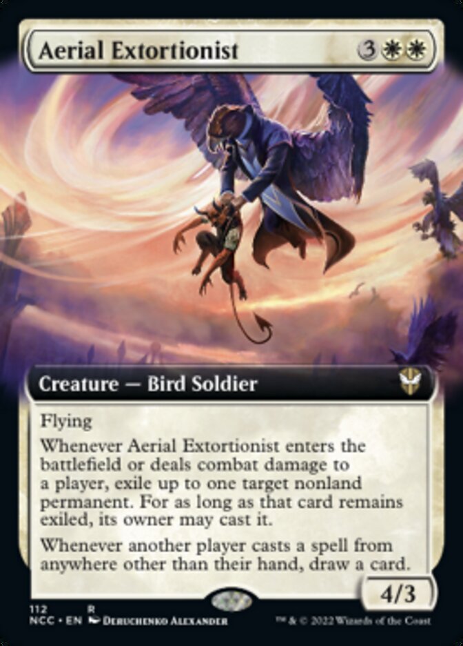 Aerial Extortionist (Extended Art) [Streets of New Capenna Commander] | Pandora's Boox