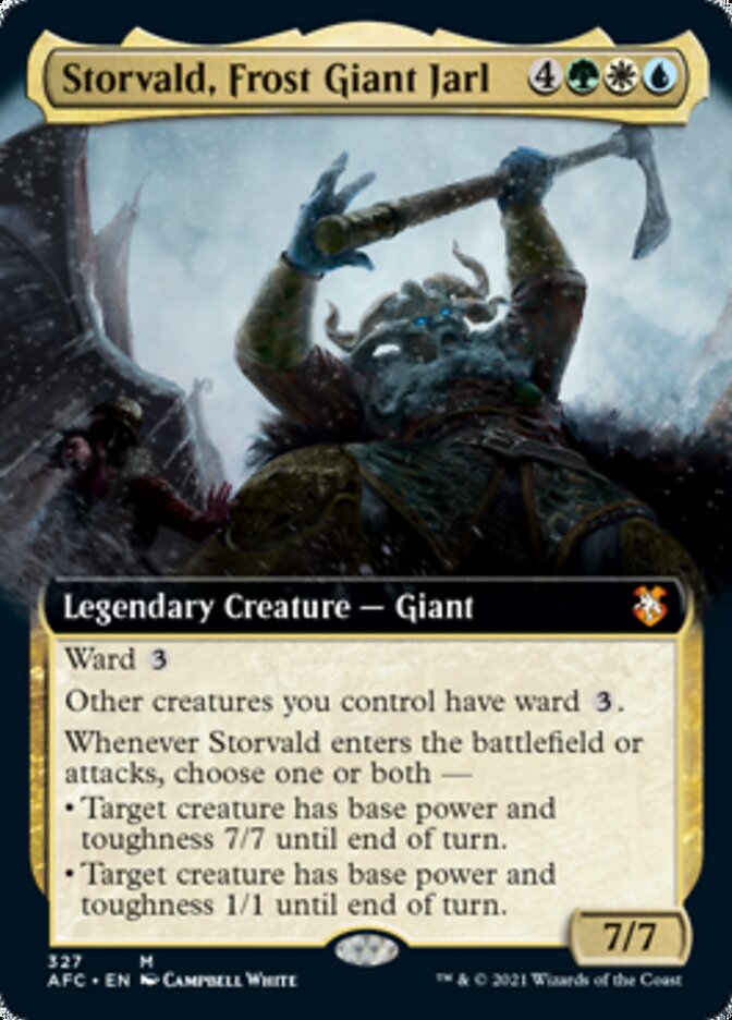 Storvald, Frost Giant Jarl (Extended Art) [Dungeons & Dragons: Adventures in the Forgotten Realms Commander] | Pandora's Boox
