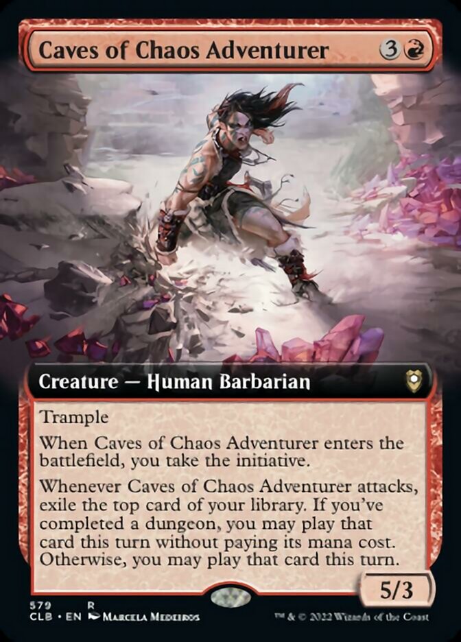 Caves of Chaos Adventurer (Extended Art) [Commander Legends: Battle for Baldur's Gate] | Pandora's Boox