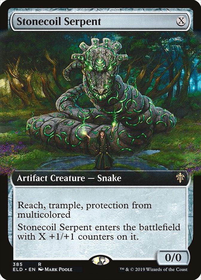Stonecoil Serpent (Extended Art) [Throne of Eldraine] | Pandora's Boox