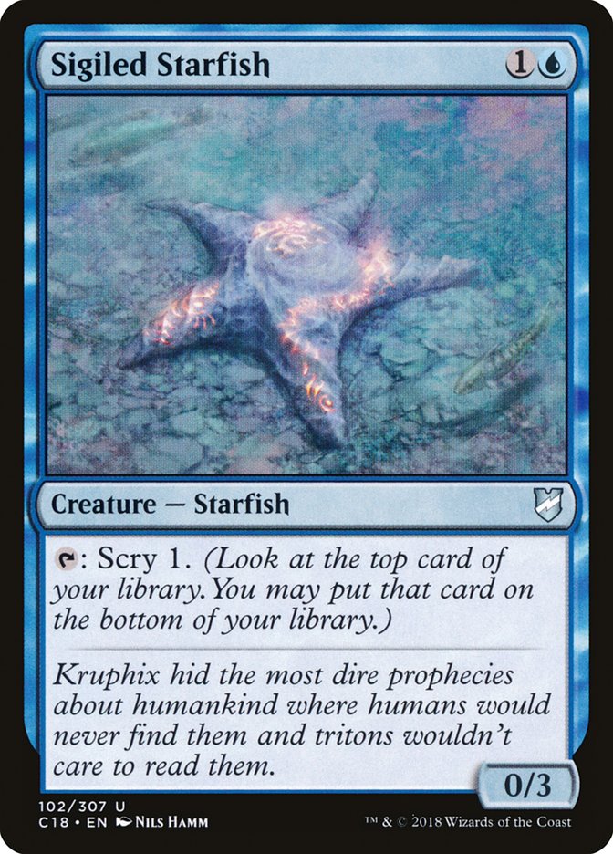 Sigiled Starfish [Commander 2018] | Pandora's Boox
