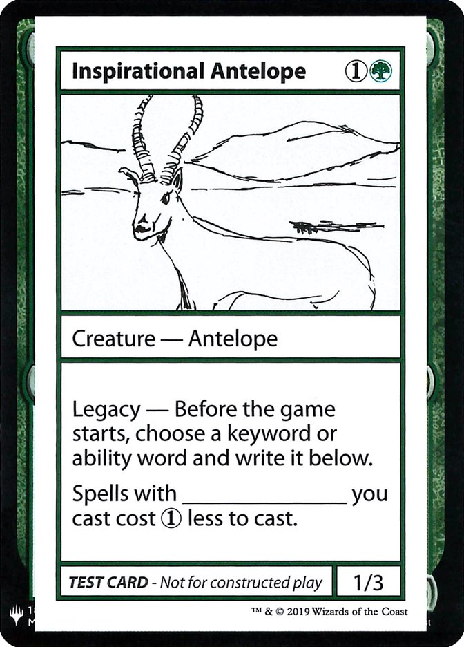 Inspirational Antelope [Mystery Booster Playtest Cards] | Pandora's Boox