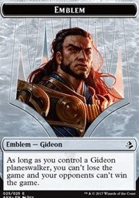 Gideon of the Trials Emblem // Zombie Double-Sided Token [Amonkhet Tokens] | Pandora's Boox