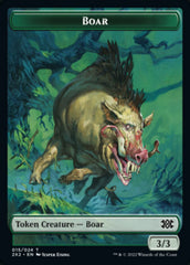 Boar // Soldier Double-Sided Token [Double Masters 2022 Tokens] | Pandora's Boox