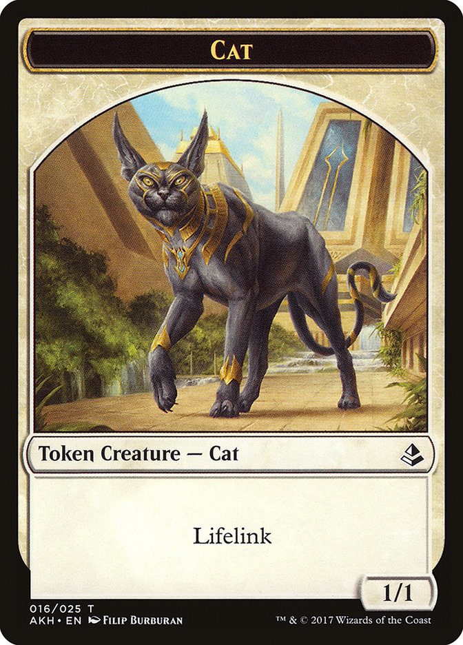 Proven Combatant // Cat Double-Sided Token [Hour of Devastation Tokens] | Pandora's Boox