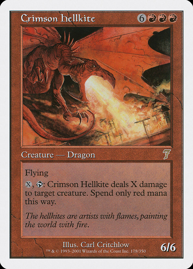 Crimson Hellkite [Seventh Edition] | Pandora's Boox