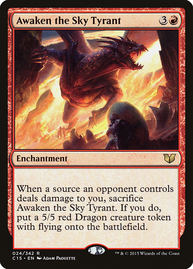 Awaken the Sky Tyrant [Commander 2015] | Pandora's Boox