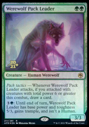 Werewolf Pack Leader [Dungeons & Dragons: Adventures in the Forgotten Realms Prerelease Promos] | Pandora's Boox